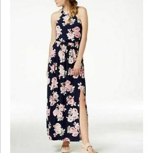 Trixxi Open Back Floral Maxi Dress